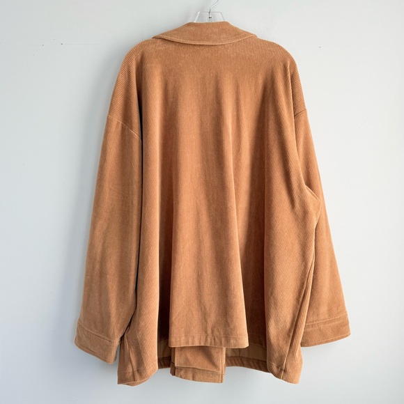 Madewell Knit Corduroy Redford Blazer NWT Plus Size 4X Hazelnut Double Breasted - Picture 7 of 15